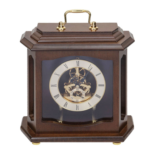 Wm.Widdop Skeleton Movement Mantel Clock 25cm
