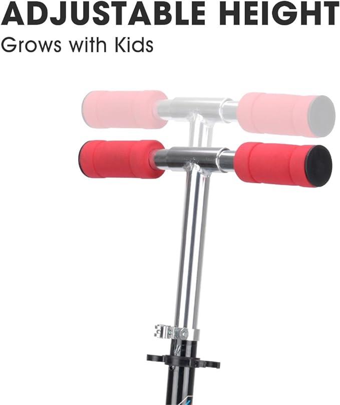 Xootz Kids' Folding Kick Scooter with Adjustable Handlebars - Blue