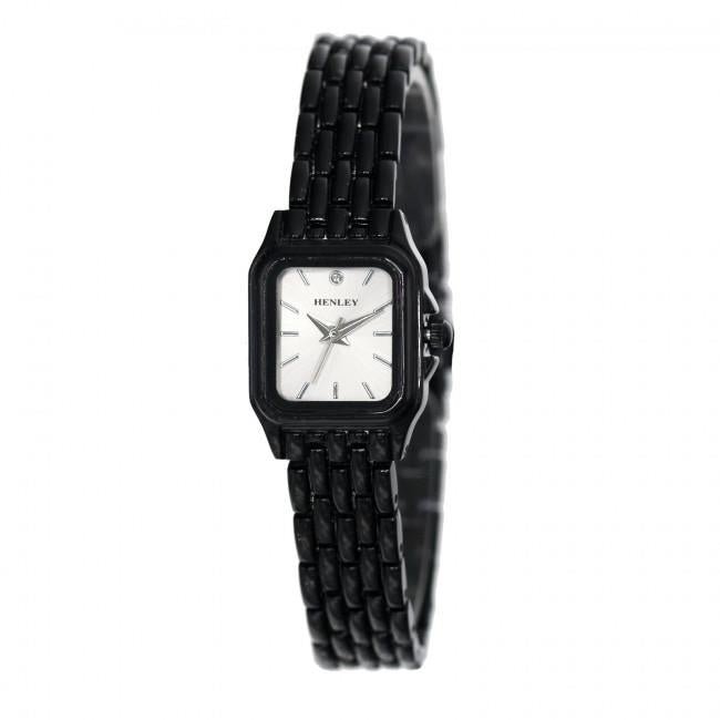 Henley Ladies Rectangular Petite Case sunray dial Bracelet Watch H07240 Available Multiple Colour