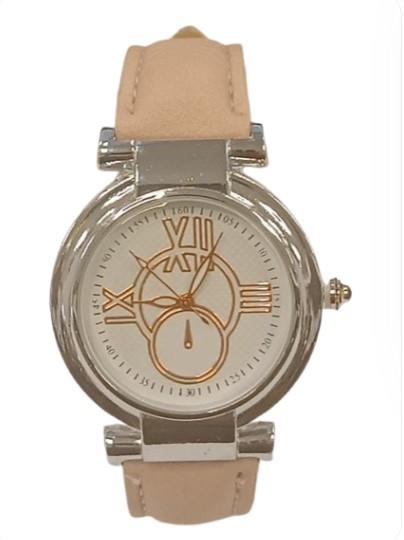 Ladies Fashion White Dial Leather Strap Watch Available Multiple colour - CLEARANCE NEEDS RE-BATTERY