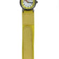 Olivia Children's Girls Analogue Quartz Time Teacher Watch with Yellow Velcro Strap TOC153  - CLEARANCE NEEDS RE-BATTERY