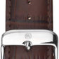 Accurist Mens Dated Chronograph Blue Dial Brown Leather Strap watch 7196