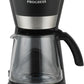 Progress Filter Coffee Maker Machine Auto Shut-Off 1080 W 1.5 L Black