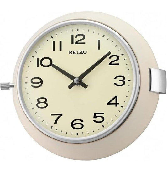 Seiko Cream Dial & Face - Quartz Movement Office kitchen Wall Clock QXA761W