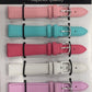 SUNSR Sun Mixed Colour Calf Leather Watch Straps Regular card of 6 - Silver Buckle