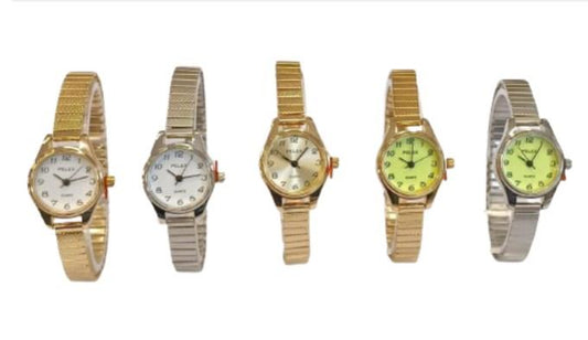 Pelex Ladies Big number Metal Bracelet Strap Quartz Watch Available Multiple Colour