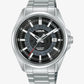 Lorus Mens Automatic Date Black Dial Stainless Steel Bracelet Watch RU401AX9