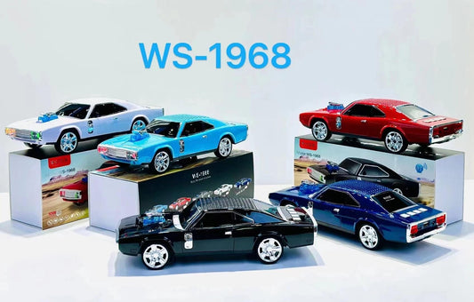WSTER Wireless Bluetooth Car Speaker with TF/USB/FM - Sports Car Available Multiple Colour