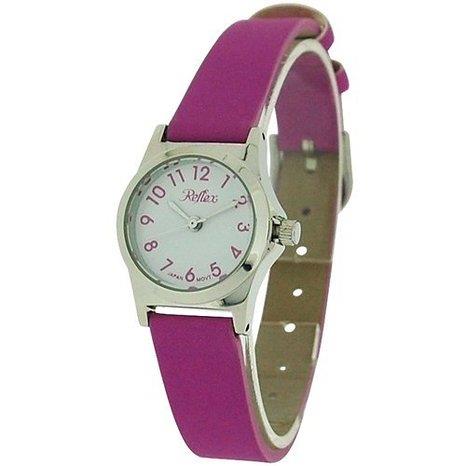 Reflex Girls Ladies White Dial Leather Strap Available Multiple Colour Strap Watch  Models May Vary - CLEARANCE NEEDS RE-BATTERY