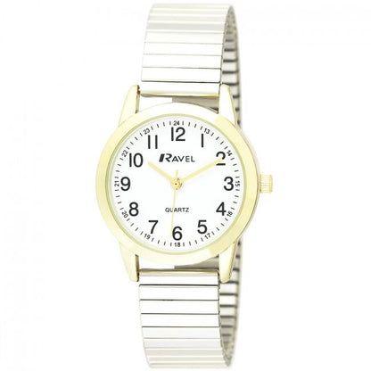 Ravel Ladies Bold Number Dial Expander Bracelet Watch R0232L