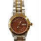 Swismax Ladies Day Date Water Resistant Dial 2 Tone Metal Strap Watch Available Multiple Colour