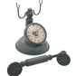 Hometime Metal Mantel Clock - Old Fashioned Telephone