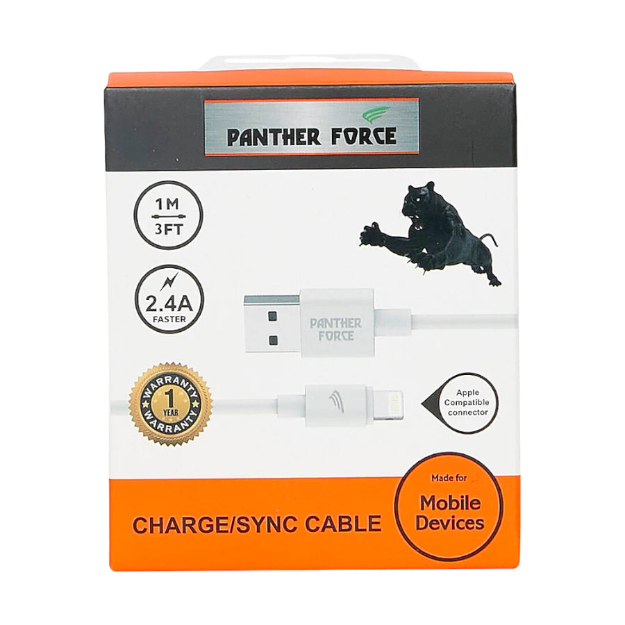 Panther Force USB to 8 Pin 1M Fast Charging Cable