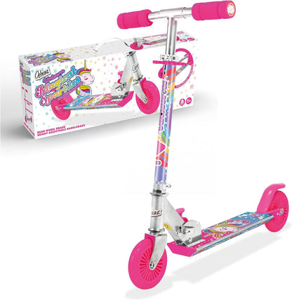 Ozbozz 2 Wheel Unicorn Magical Sparkles Scooter Pink SV14713