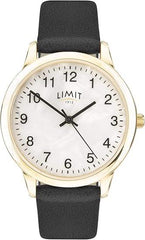 Limit Ladies Gold Case Mother of Pearl Dial Watch 60010