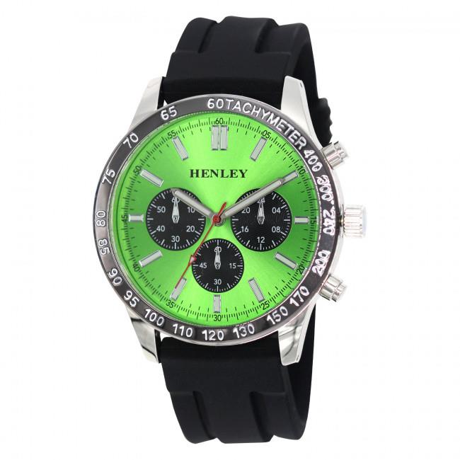 Henley Mens Polished Sports Silicone Watch H02223 Available Multiple Colour