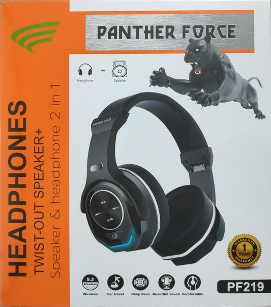 Panther Force Wireless Bluetooth Headphone + Twistout Speaker PF219