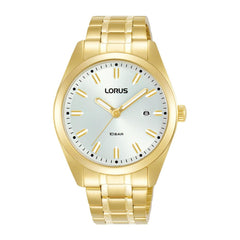 Lorus Mens Gold Plated Bracelet Watch RH982PX9