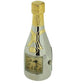 Miniature Clock Two tone Plated Champagne Bottle clock Solid Brass IMP1031- CLEARANCE NEEDS RE-BATTERY