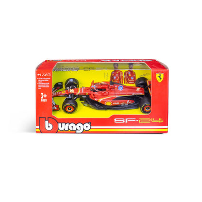 1:43 F1 Ferrari Sf-24 2024 Leclerc In 12Pc Dispenser - Diecast Model car Collectables