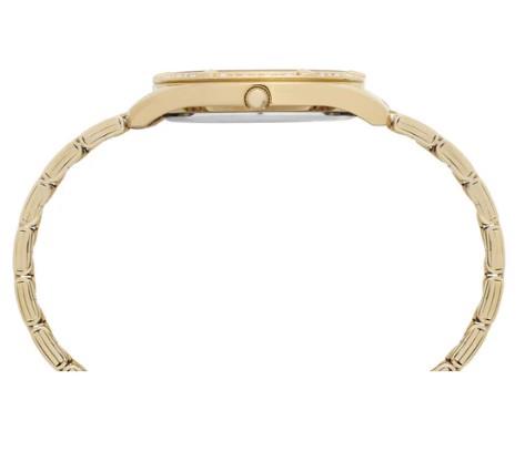 Lorus Ladies Bling Stone Set Gold Dial Bracelet Watch RG263WX9