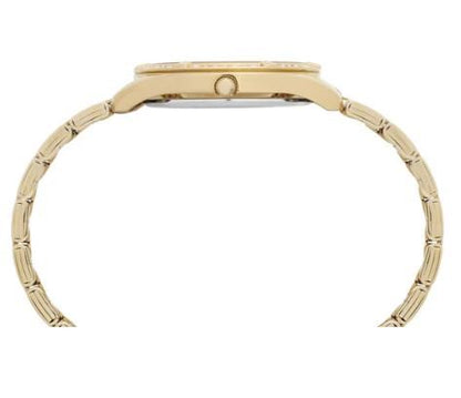 Lorus Ladies Bling Stone Set Gold Dial Bracelet Watch RG263WX9