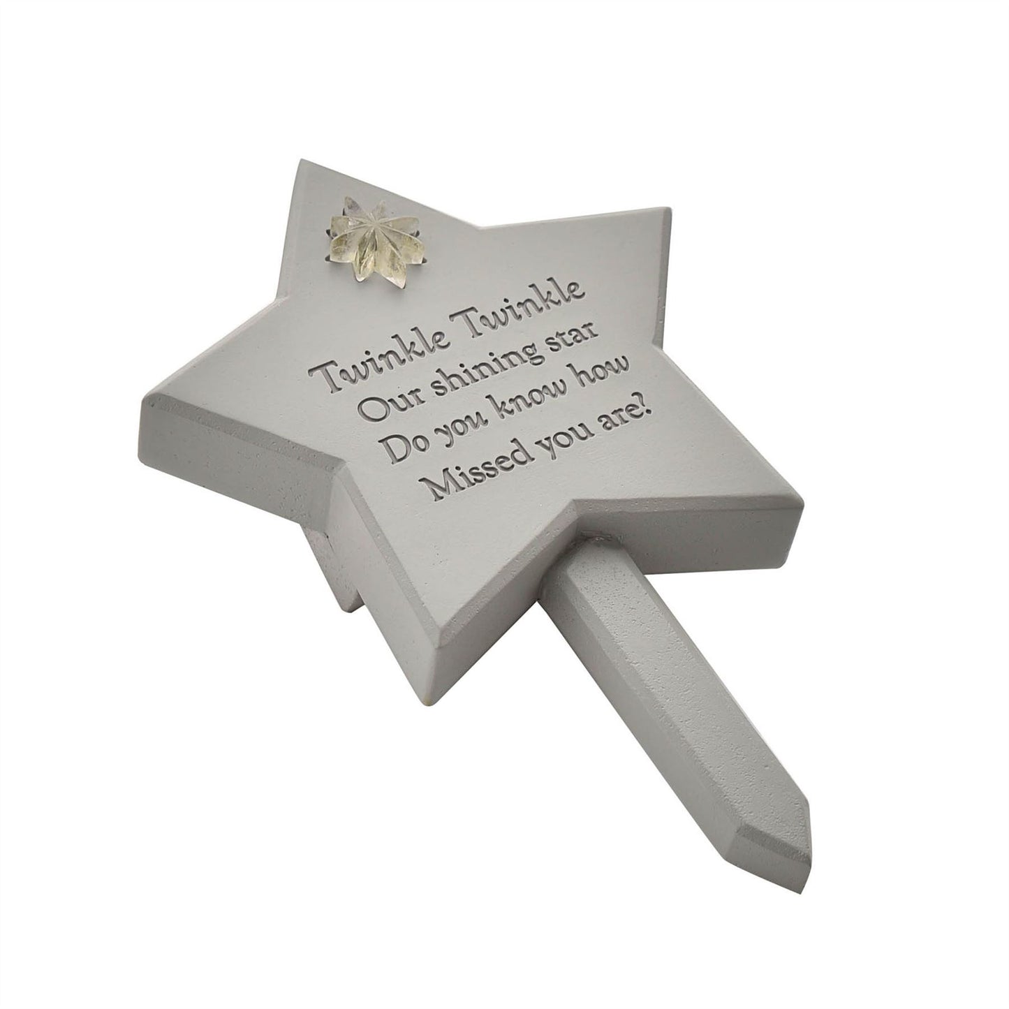 Memorial Solar Light Up Star Plaque - Twinkle Twinkle