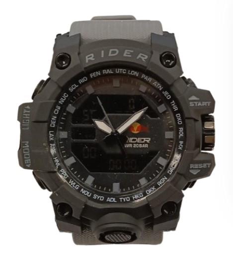 Rider Mens Sports Dual Time Digital Dial Rubber Strap Watch Models May Vary - CLEARANCE NEEDS RE-BATTERY