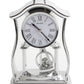 Rhythm Silver Pendulum & Acrylic Decor Roman Dial Mantel Clock