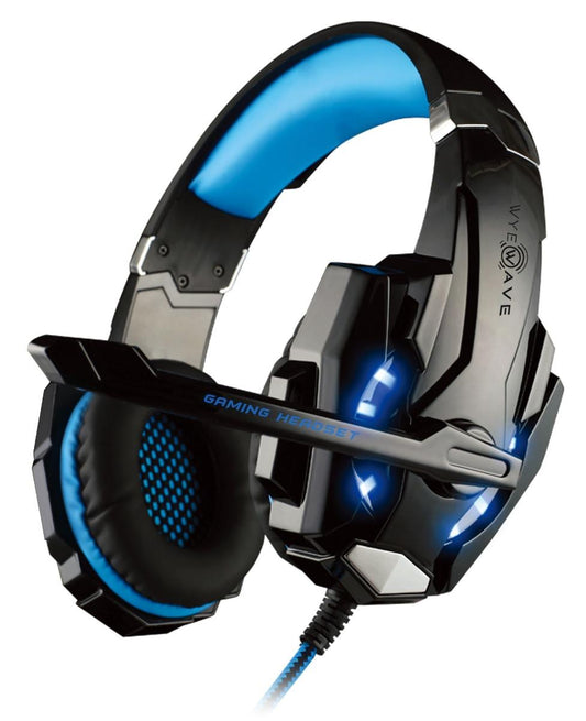 Smart Wired Gaming Headset with Mic and LED Light