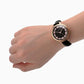 Sekonda Womens Black Dial with Black PU Leather Strap Watch 2818