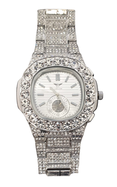NY LONDON GENTS BLING WATCH PI-7644 Available Multiple Colour