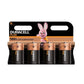 Duracell Plus - D Alkaline Battery Pack of 4 1.5V