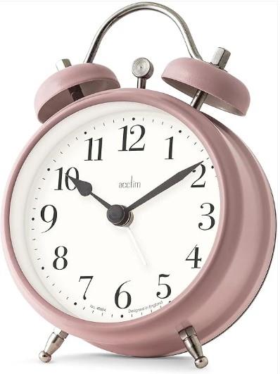 Acctim Shefford 12cm Double Bell Alarm Clock 1638 Available Multi Colour