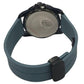 Heryi Rubber Gents Fashion Quartz Date Cream/Light Blue Dial Light Blue Rubber Magnetic Strap Watch