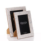 Hestia Black & White Stone Finish Photo Frame 4" x 6"