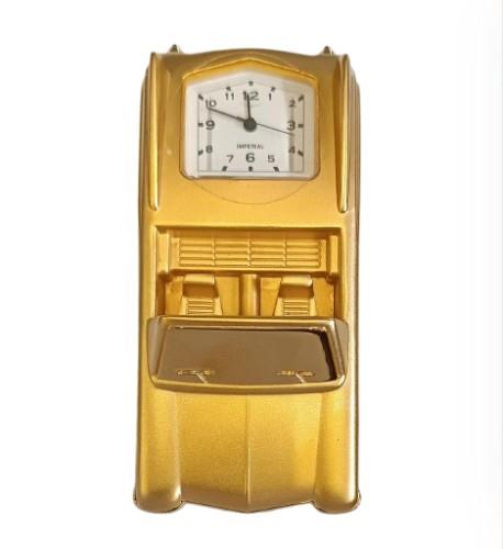 Miniature Clock Retro convertibles Car Goldtone Plated Solid Brass IMP1004 - CLEARANCE NEEDS RE-BATTERY