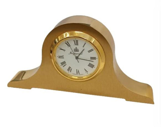 Miniature Clock Gold Plated Solid Brass IMP60 - CLEARANCE NEEDS RE-BATTERY