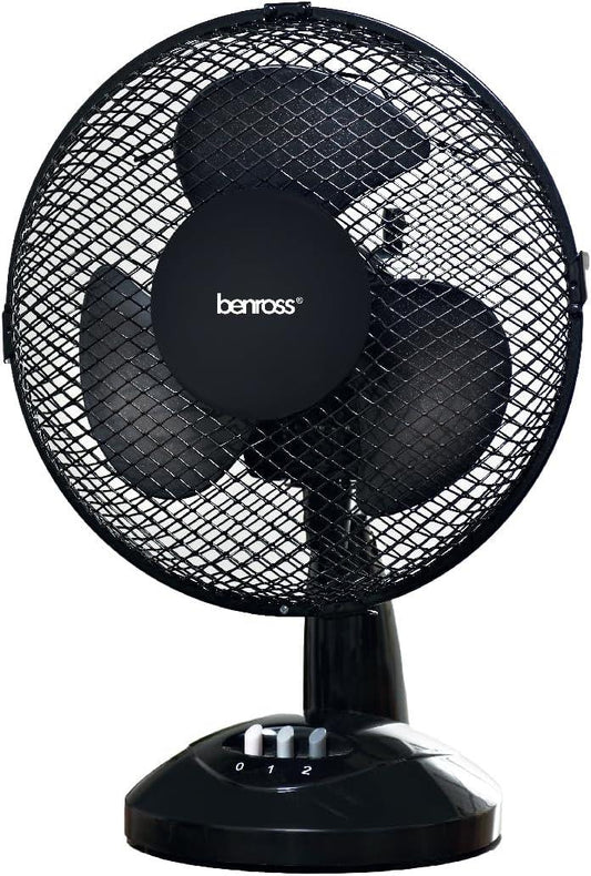 Benross 9" Desk Fan Carton of 4