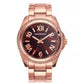 Mark Maddox Ladies Fashion Brown Bling Dial Rosegold Tone stainless steel Bracelet watch  - CLEARANCE NEEDS RE-BATTERY
