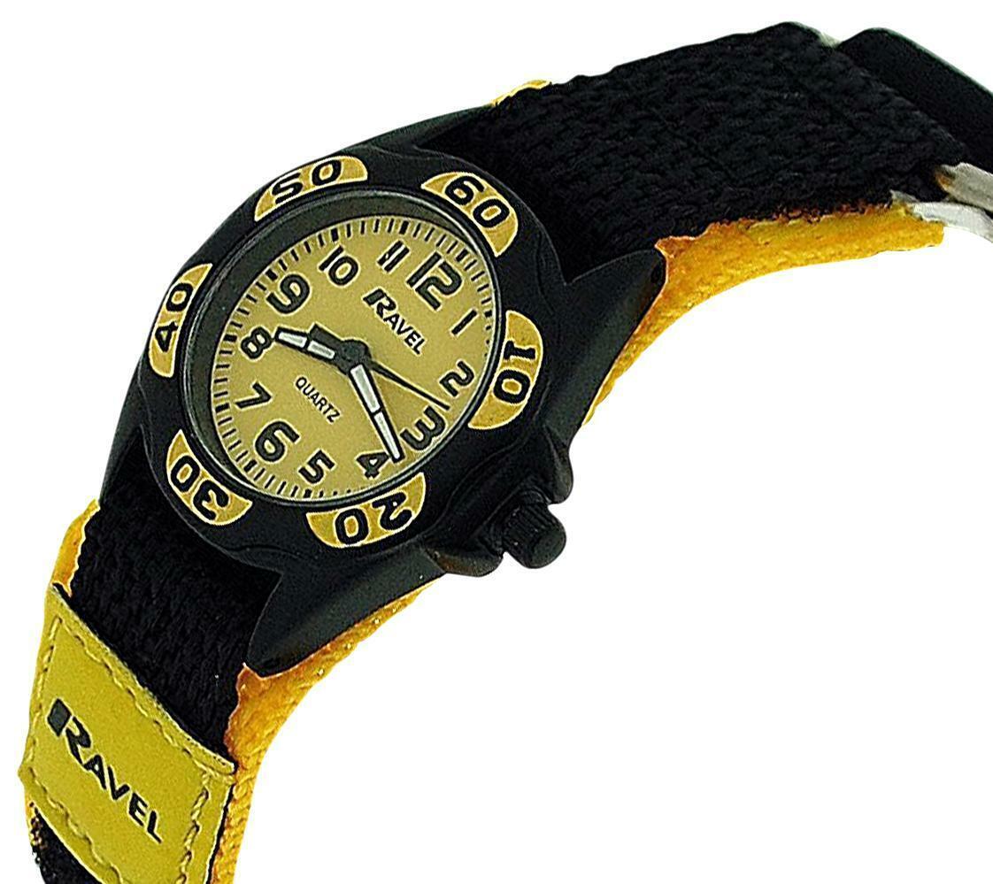 Ravel Children Velcro Nylon Watch Available Multiple Colour & Design R1507