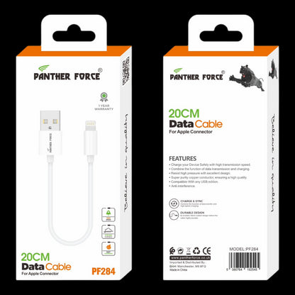 Panther Force 20cm Data Cable Apple Connector - Fast Charging and Data Transfer