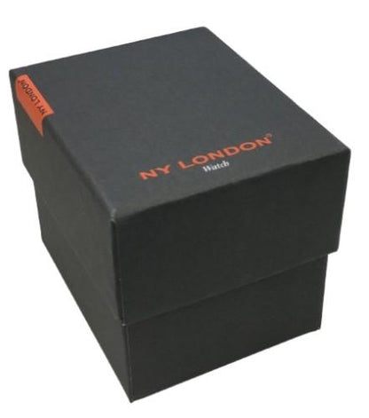 NY London Watch Box Dark Grey Cardboard with padded cushion