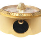 Miniature Clock Goldtone Plated Padlock Solid Brass IMP1021 - CLEARANCE NEEDS RE-BATTERY