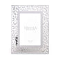 Hestia Photo Frame Silver Leopard Print 5" x 7"