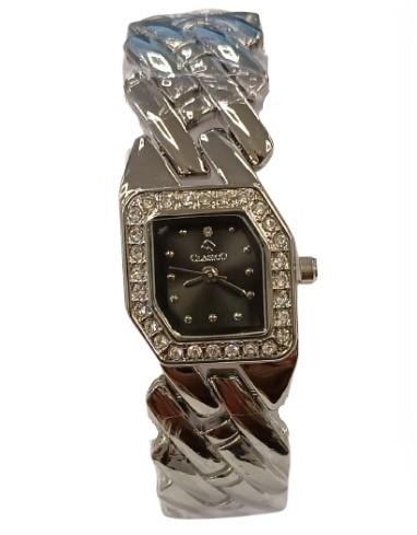 Clasico Ladies Water Resistant Bling Dial Metal Strap Bracelet Watch Available Multiple colour