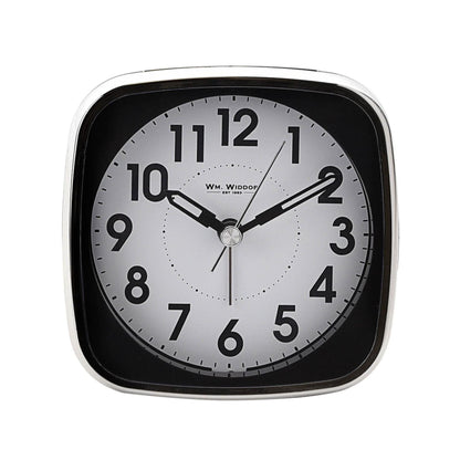 WM Widdop® Square Alarm Clock - Sweep/Light/Snooze 9767 Available Multiple Colour