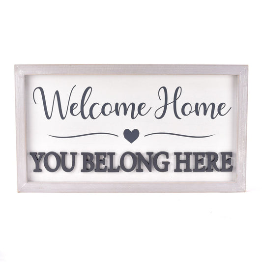 Hestia Wooden Wall Decor 'Welcome Home'