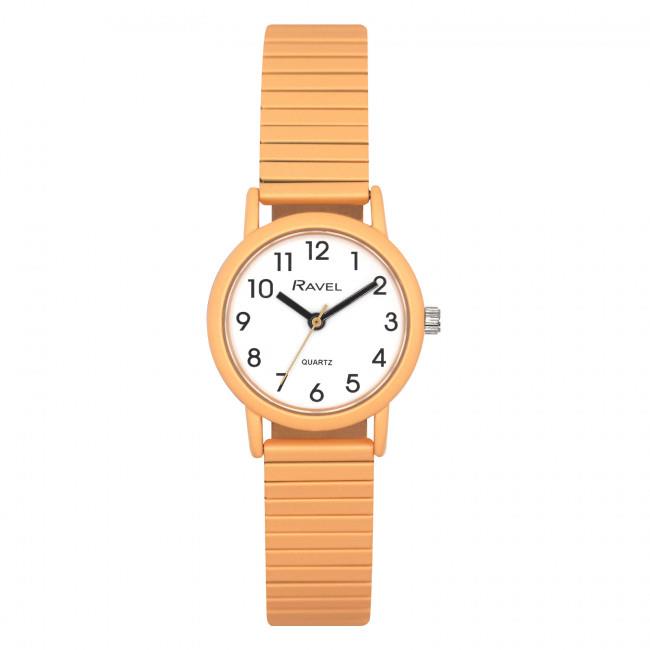 Ravel Unisex Mid Size Pastel Coloured Expander Bracelet Watch Available Multiple Colour