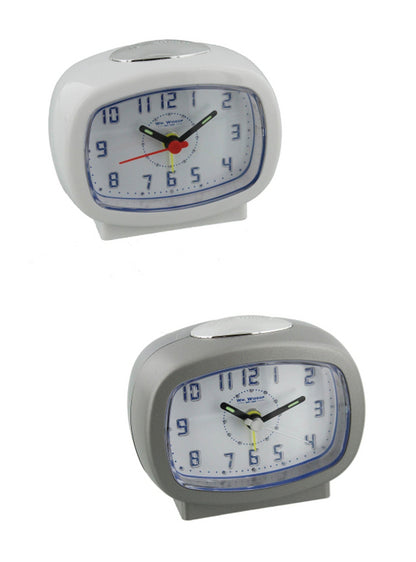 Widdop Qtz Beep Alarm Clock LED Dial/Snooze 9765 Available Multiple Colours